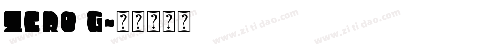 Zero G字体转换